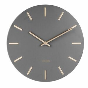 Karlsson 5821GY Designové nástěnné hodiny  pr. 30 cm