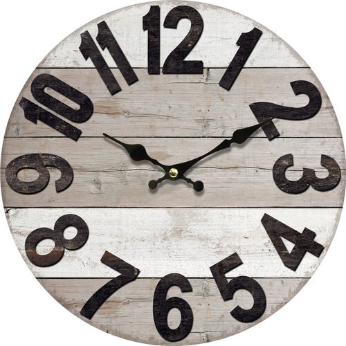 Dřevěné nástěnné hodiny Vintage wood