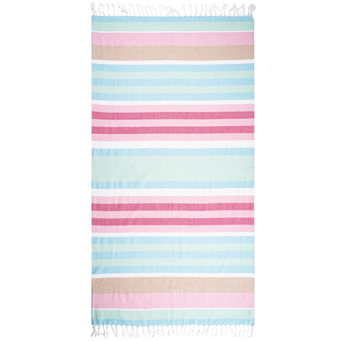 Trade Concept Osuška Fouta s třásněmi Stripes pink