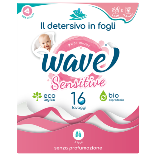 Wave Prací proužky na 16 praní Sensitive